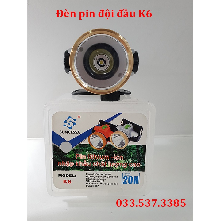 Đèn pin siêu sáng, đèn pin sạc K6
