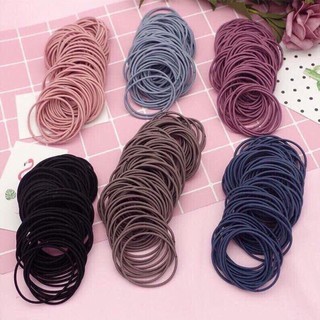 Sét 100 Chun Cột Tóc Túi Zip