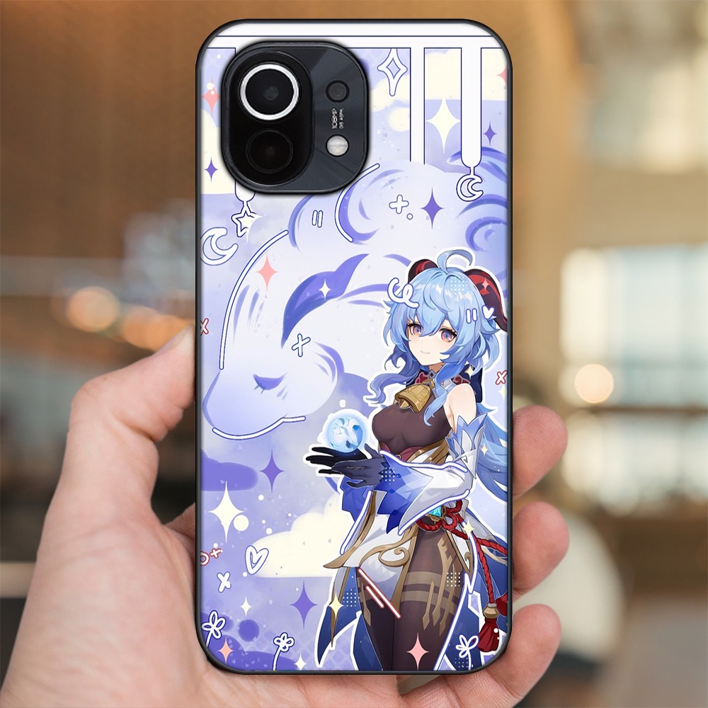 Ốp lưng Xiaomi Mi 11 viền đen in hình Ganyu Genshin Impact