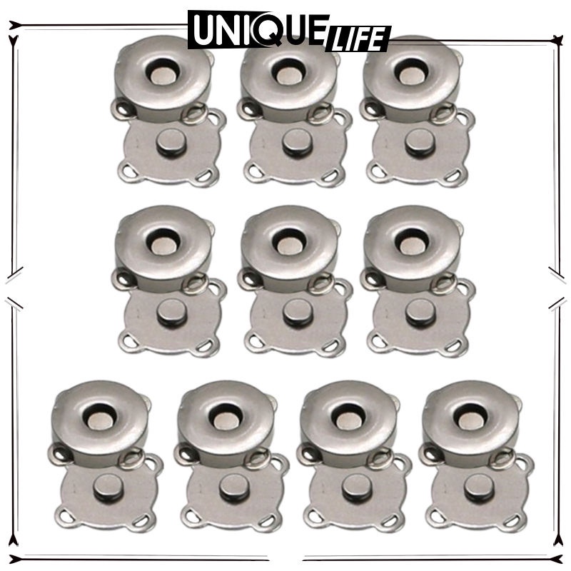 Set 10 Cặp Nút Từ Tính Làm Túi Xách DIY 14mm