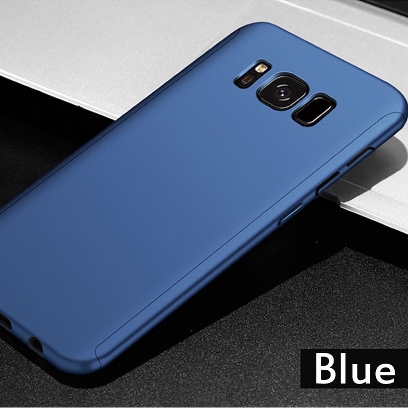 Ốp điện thoại bảo vệ 360 độ cho Samsung Galaxy S10 S6 S7 Edge S8 S9 Plus° Ốp lưng PC cứng bảo vệ toàn diện cho điện thoại