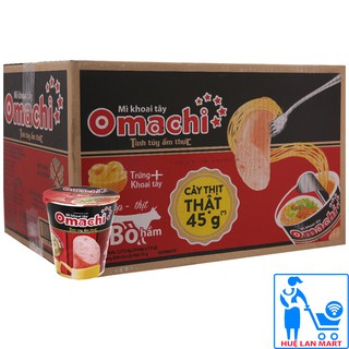 Mì Omachi Xốt Bò Hầm 113g thùng 24 ly