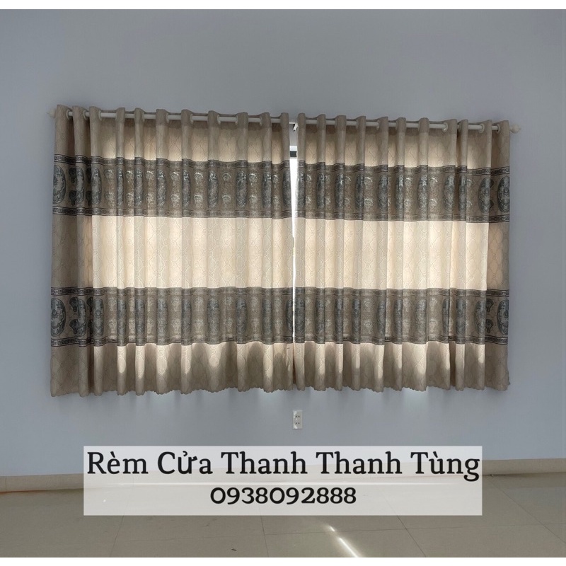 [Giảm 15k đơn 0đ] Rèm cửa sổ rộng 1m x cao 1.3m gấm mịn chống nắng, cản sáng chất lượng cao - May Theo Yêu Cầu