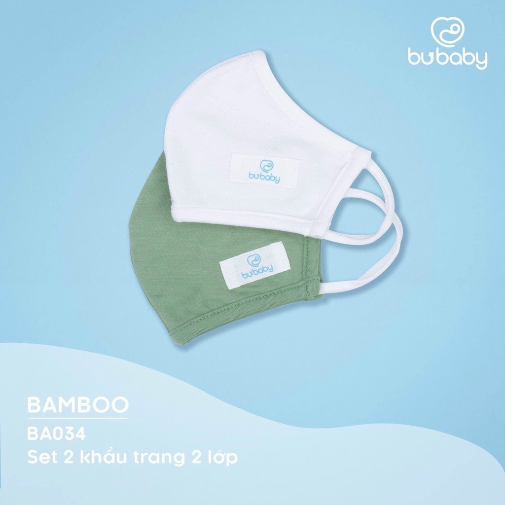 BUBABY - Khẩu trang vải kháng khuẩn cho bé 1Y - 4Y