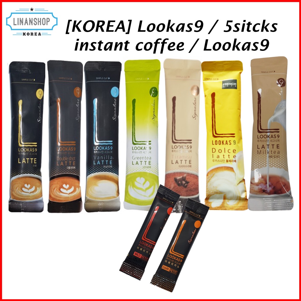 Set cà phê hòa tan KOREA LOOKAS Latte Hàn Quốc tùy chọn