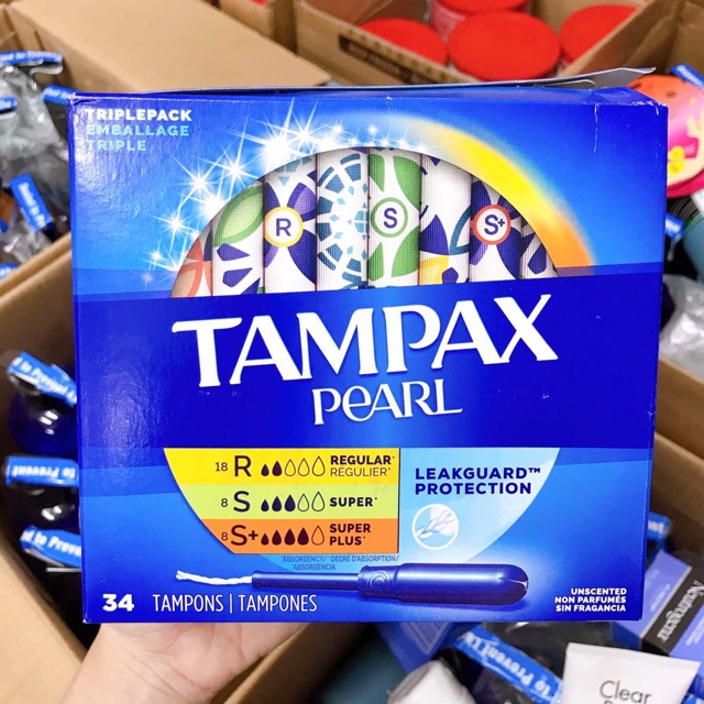 Băng vệ sinh Tampax Pearl 34 miếng
