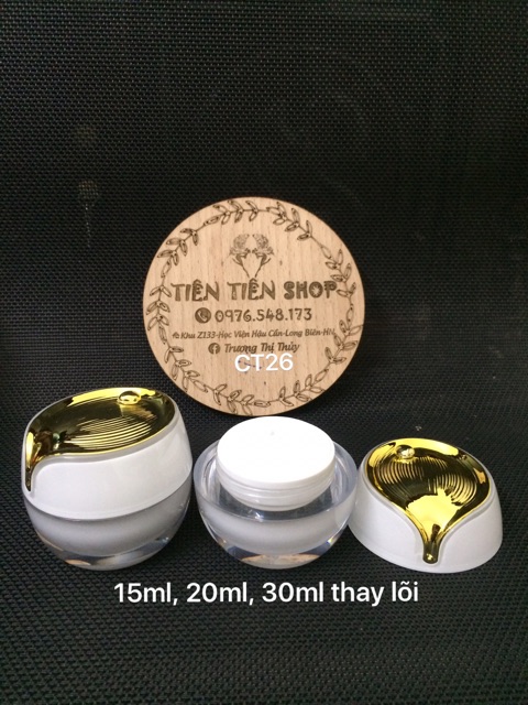 Hũ nhựa giọt nước 15ml,20ml,30ml thay lõi