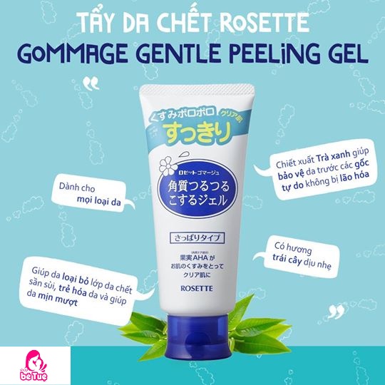 Tẩy Da Chết Rosette - Gel Tẩy Tế Bào Chết Mặt Peeling Nhật Bản 120gr