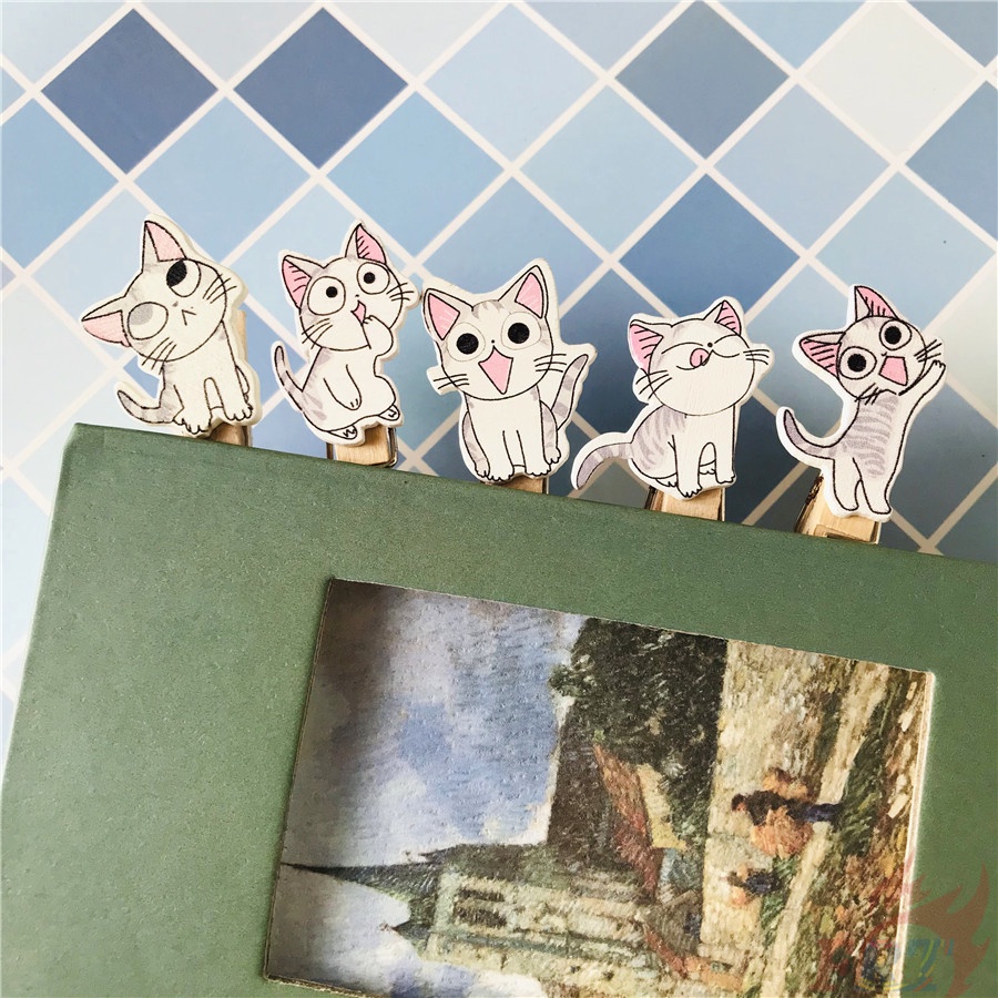 Set 10 Kẹp Gỗ Mini 3.5x0.7cm Dùng Trang Trí Thủ Công