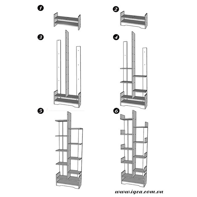 [Có 1 không 2] KỆ SÁCH HÌNH CÂY ĐA TẦNG.GP66