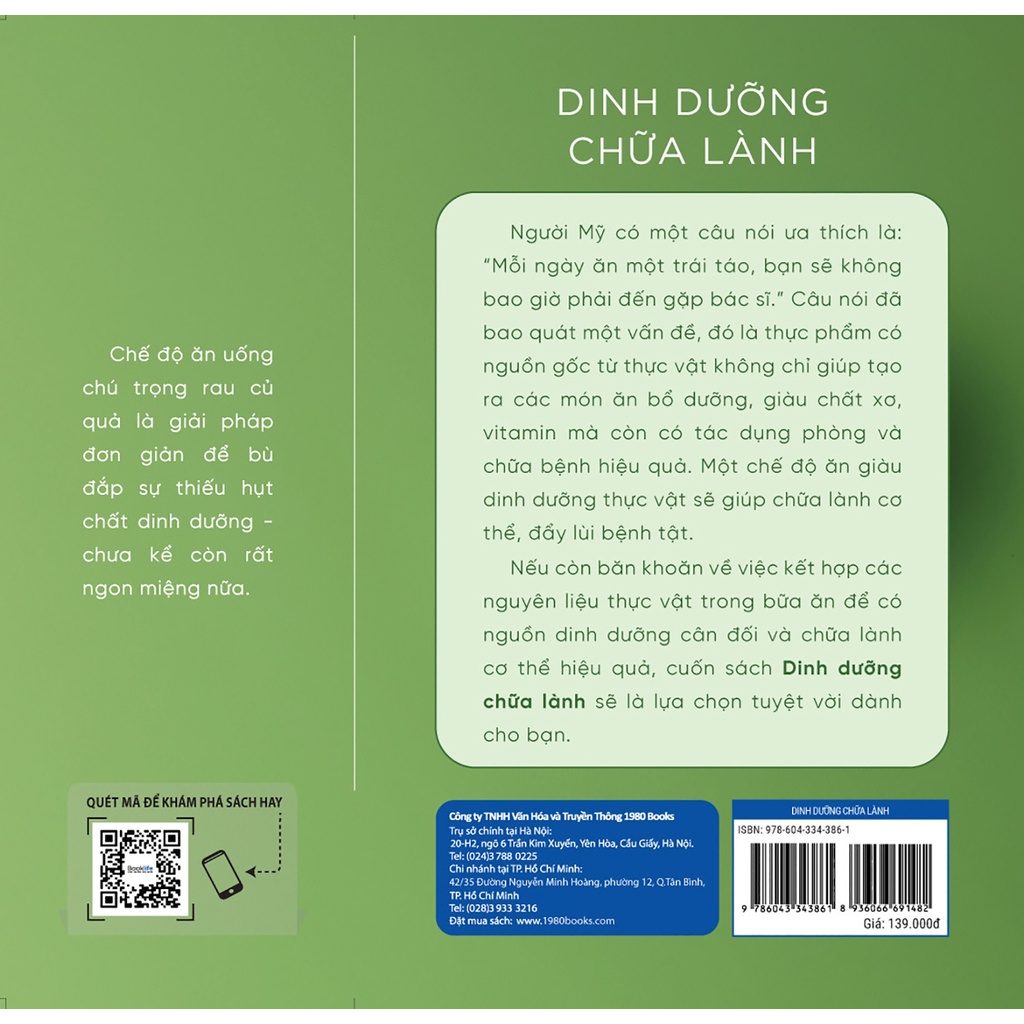 Sách - Dinh Dưỡng Chữa Lành - Chế Độ Ăn Uống Phòng Bệnh Hiệu Quả Từ 50 Loại Thực Vật