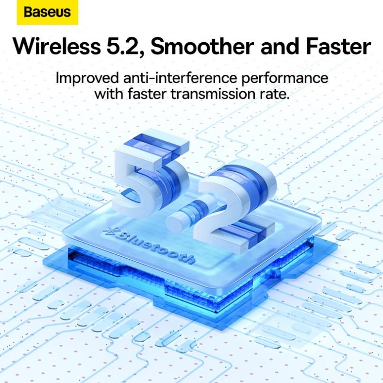 Tai Nghe Không Dây Baseus Bowie M1 Kết Nối Bluetooth 5.2 TWS 4 Mic Khử Tiếng Ồn_TOPBUY24HMall