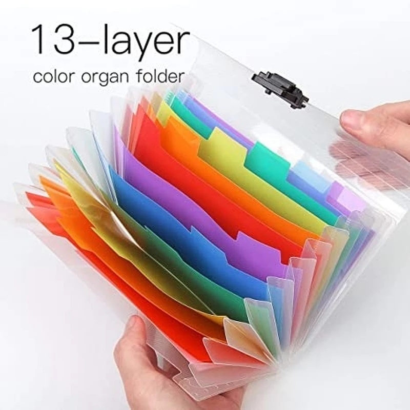Túi Đựng Tài Liệu Văn Phòng Khổ A6 / 13 Ngăn Tiện Lợi