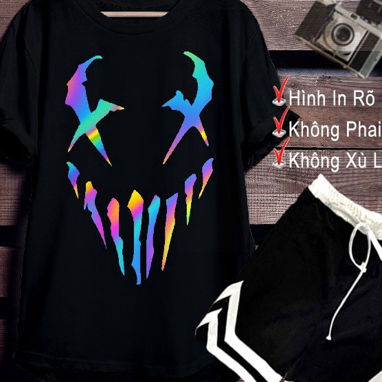 SÉT ÁO PHẢN QUANG KÈM QUẦN PHỐI CÁ TÍNH ĐỘC ĐÁO MẶT MA