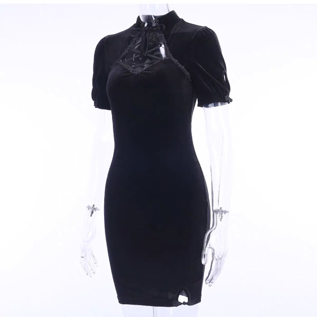 Đầm Sườn Xám Ôm Cách Tân Choker Siêu Sexy | BigBuy360 - bigbuy360.vn