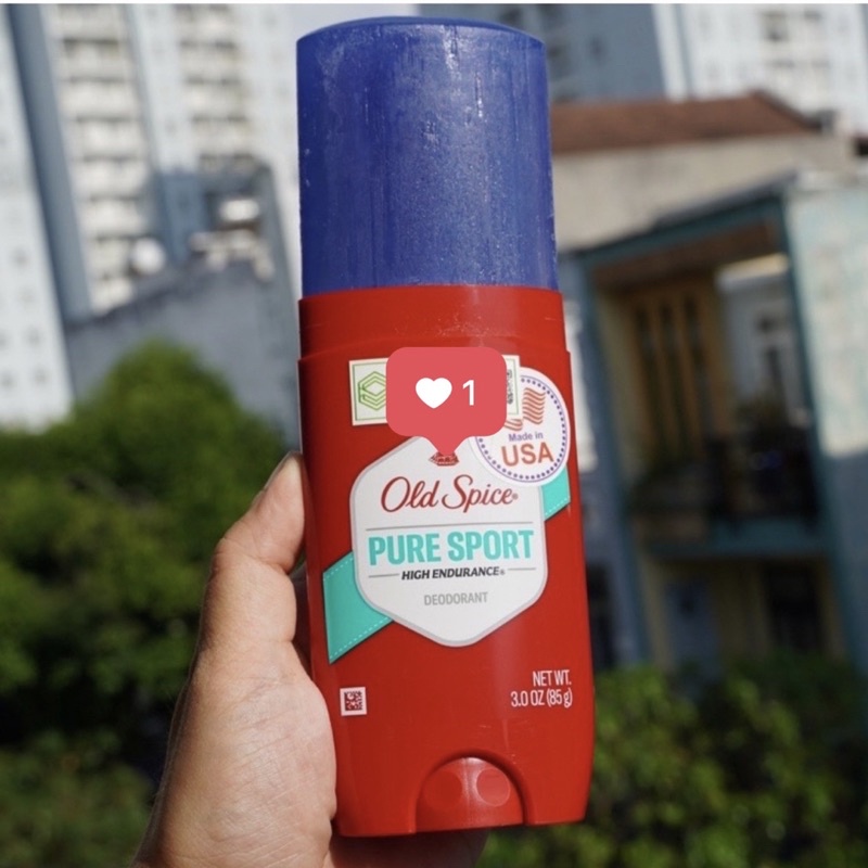 [USA]Sáp khử mùi Old Spice Pure Sport khô thoáng - khử mùi lên đến 48h - hàng chuẩn Mỹ