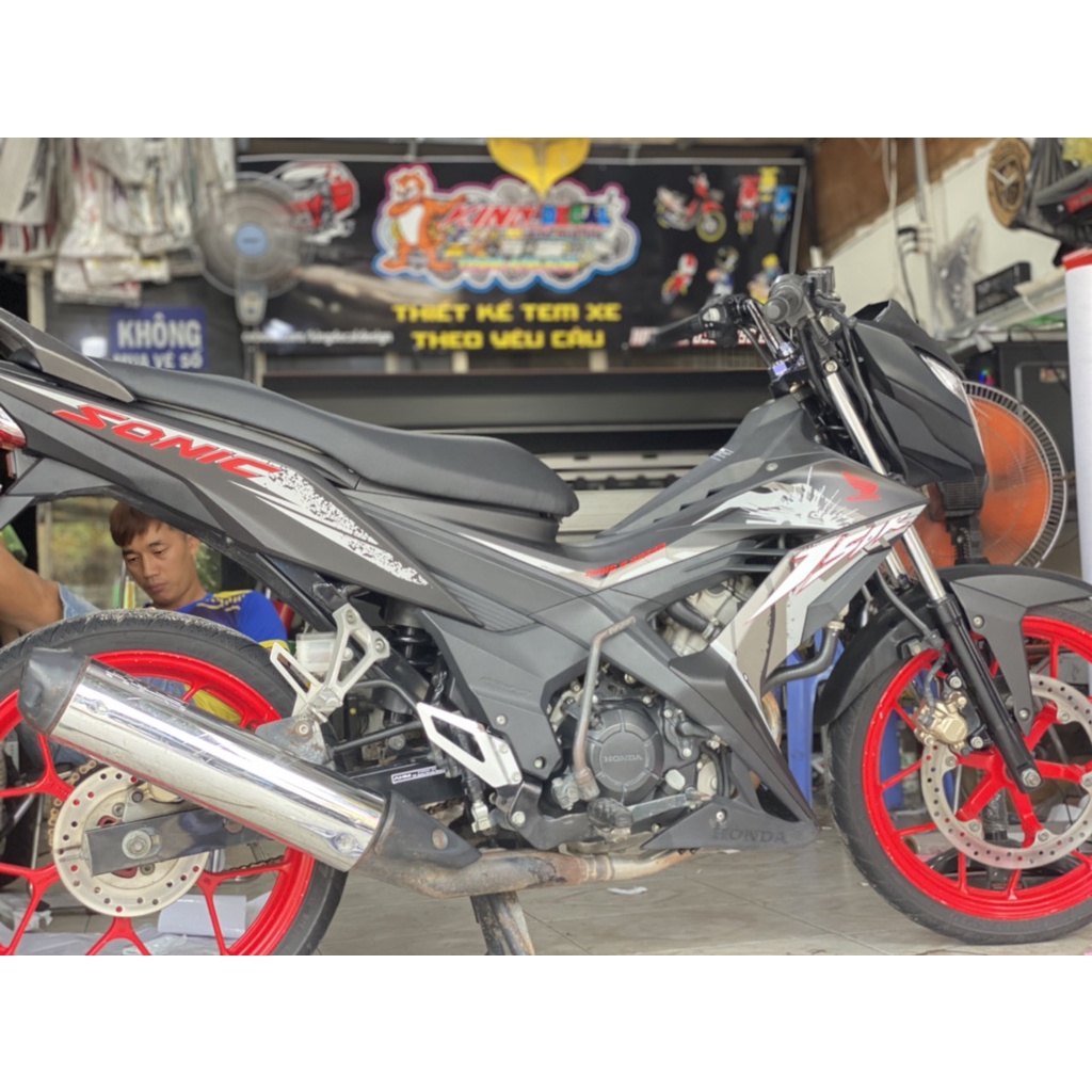 Tem Rời Sonic mẫu zin 2019 màu đen xám trắng đỏ