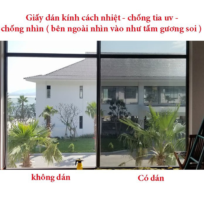 Giấy dán kính cách nhiệt - chống nhìn