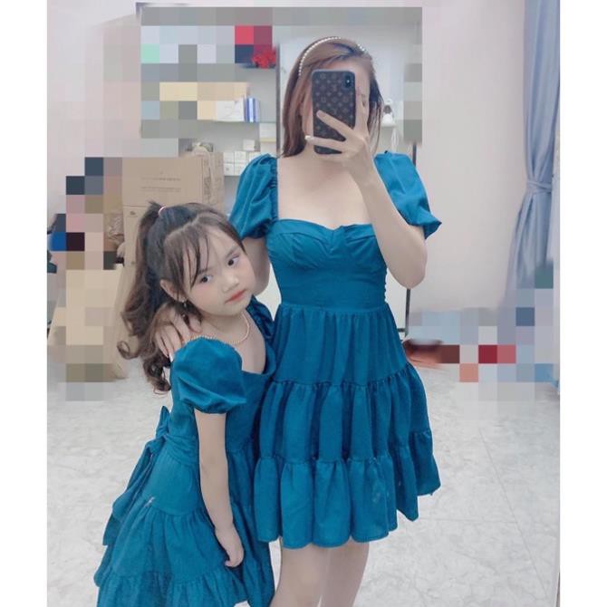 MVB0901 SET VÁY ĐÔI MẸ VÀ BÉ - ĐỒ ĐÔI XINH CHO MẸ VÀ BÉ