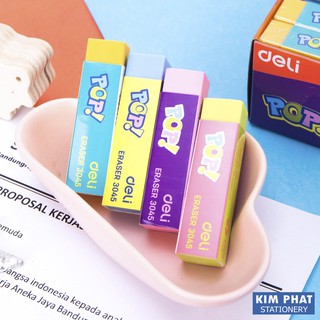 Gôm tẩy 2B 4 màu POP DELI E3045