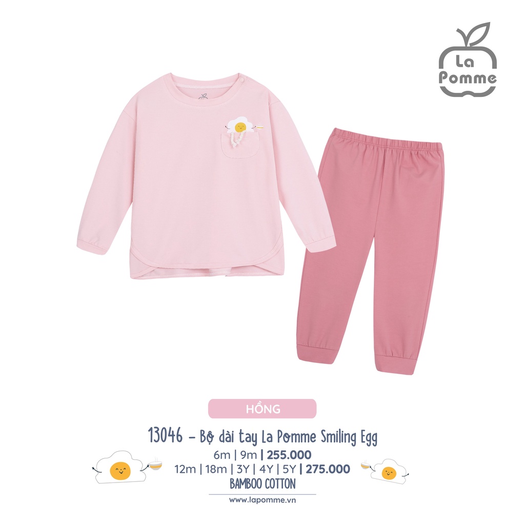 Bộ dài tay bamboo La pomme 8kg đến 19kg
