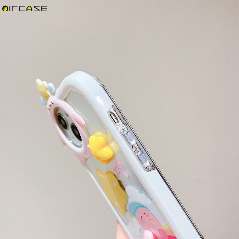 Ốp Điện Thoại Họa Tiết Hoạt Hình Đám Mây / Cầu Vồng / Ngôi Sao / Đám Mây Cho iPhone 13 12 11 Pro Max