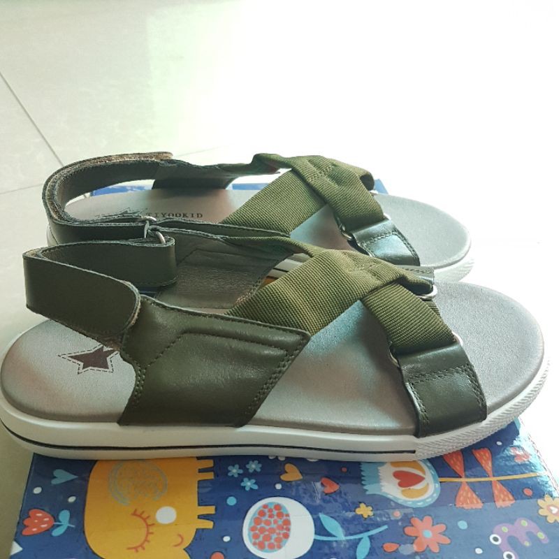 SANDAL BÉ TRAI &amp; BÉ GÁI DA THẬT SIZE 30-&gt;36