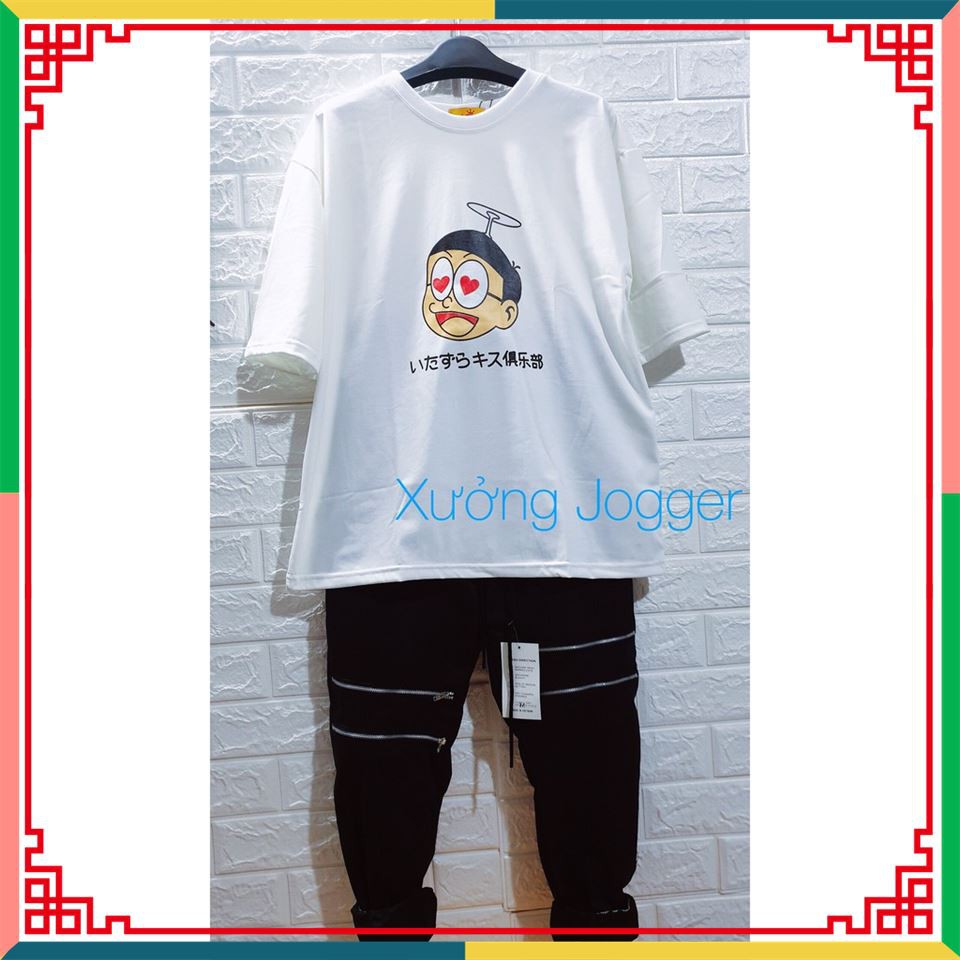 Set Quần Áo Trắng Đen Nobita Ảnh Thật