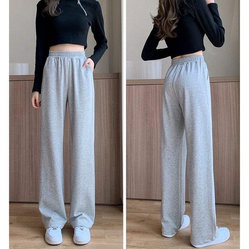 NRVP Quần thể thao ống rộng size lớn cho nữ