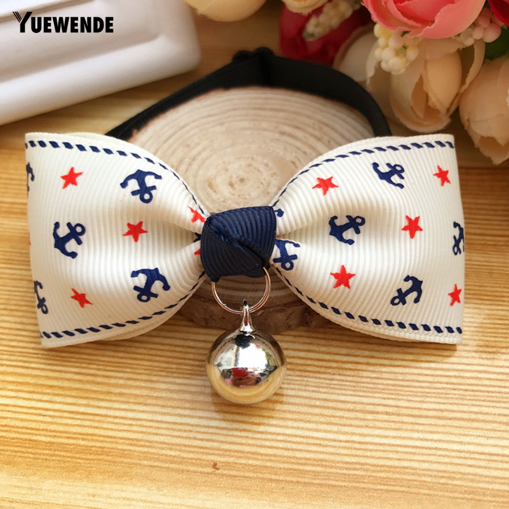 Vòng cổ đính nơ và chuông đáng yêu cho thú cưng