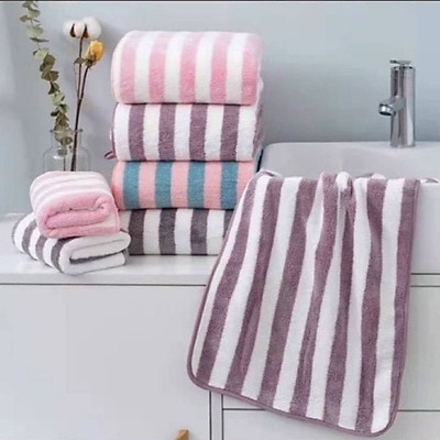 Khăn Tắm Kẻ Lông Cừu Mềm Mịn Xuất Hàn Cao Cấp KT 1.4m x 70cm _ TSDL 140