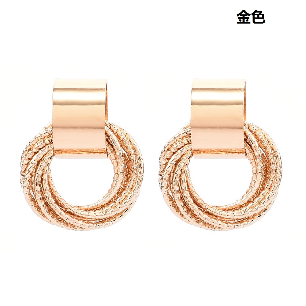 COD Khuyên Tai Nữ Trang Dáng Tròn Phong Cách Retro