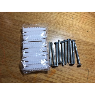 Set 10 vít chìm kèm nở nhựa ( tắc kê nhựa)