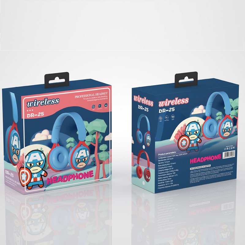 Tai Nghe Chụp Chup Tai Bluetooth Không Dây Chống ồn Blutooth Chơi Chơi Game Tai Nghe Pro Gameming Gaming Android Người Nhện Disney Mickey Mouse Marvel Spiderman Captain America Headphone Có Mic