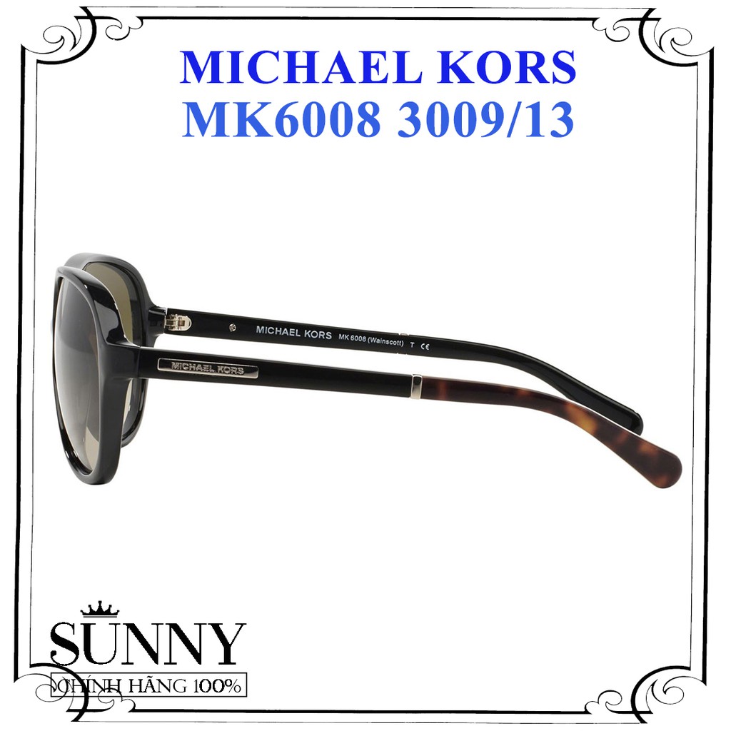 MK6008 3009/13 kính mát chính hãng Michael Kors chính hãng, thiết kế dễ đeo bảo vệ mắt