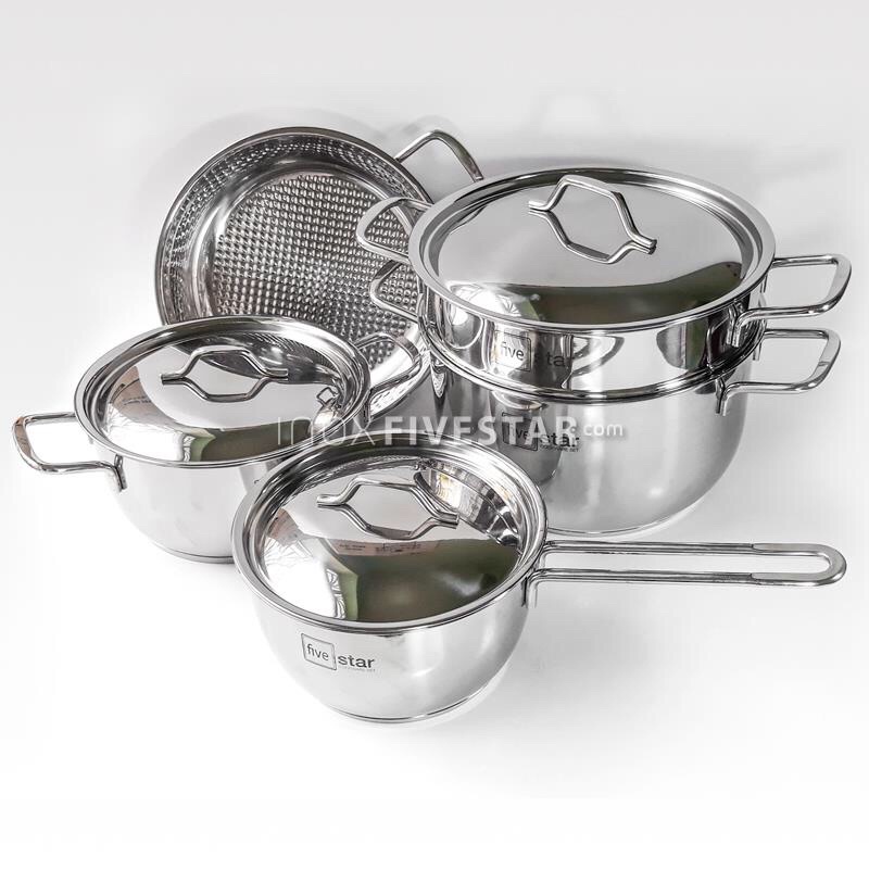 Bộ Nồi Five Star 5 ( 3 Đáy Nấu Từ)