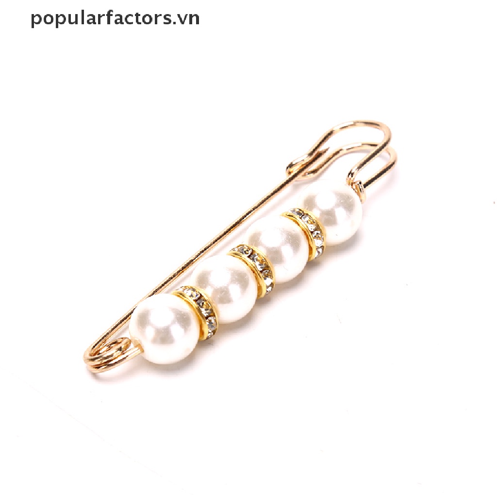 Set 10 Ghim Cài Thắt Lưng Đính Ngọc Trai Chống Ánh Sáng