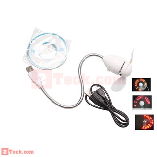 Quạt tạo chữ đèn led USB được thiết kế thông minh