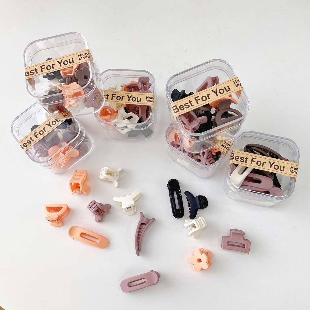 FORBETTER Kẹp Tóc Càng Cua Đính Hoa Trắng Cho Nữ