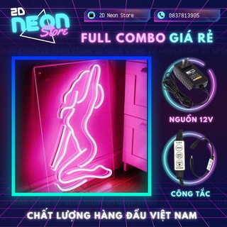 Đèn Led Neon Lady, Led Neon 12V trang trí phòng, góc livestream, quay Tiktok I 2D Neon Store