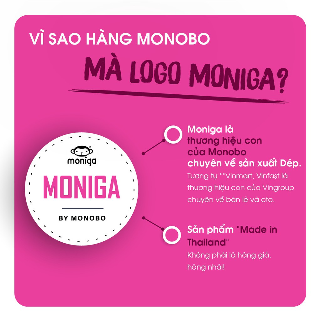 Dép Thái Lan Monobo Moniga 5.5 Kẹp Đế Thấp Chính Hãng