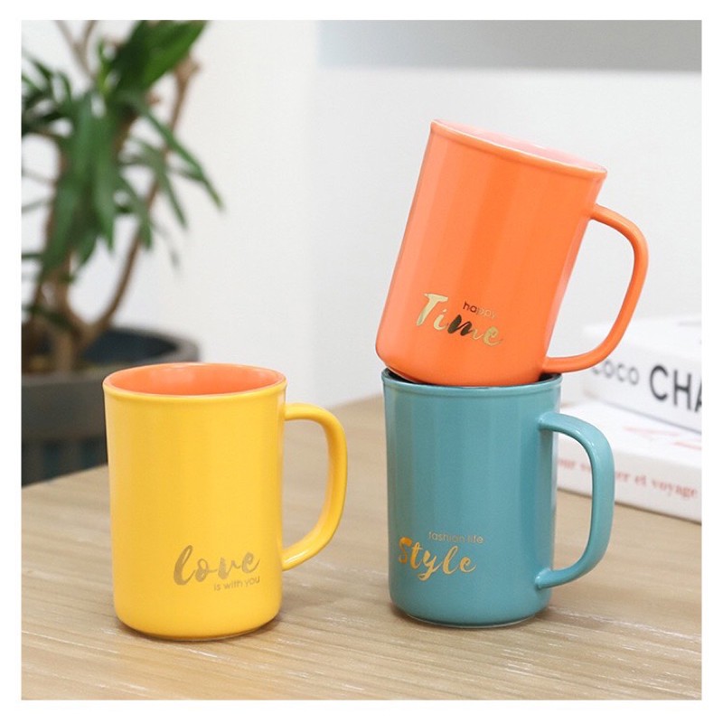 [Hàng mới về] Ly cốc hai màu tương phản cực sang trọng | Ly cốc trà cafe, văn phòng