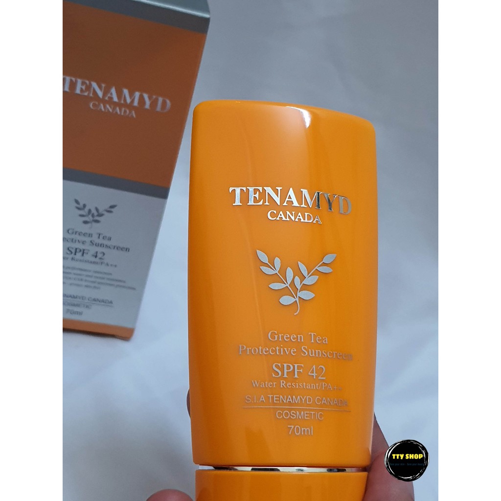 Kem chống nắng tinh chất trà xanh Tenamyd Green Tea Protective Sunscreen SPF42 PA++ kiềm dầu cho da