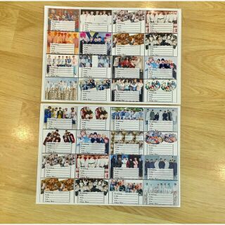 2 bảng nhãn vở BTS 32 cái