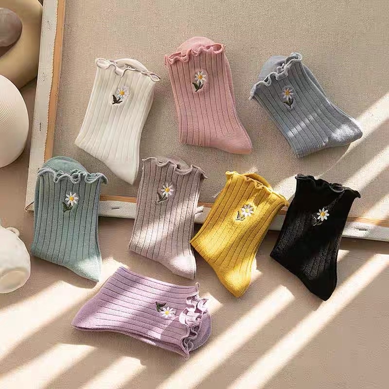 Vớ Tất cổ bèo hoa cúc