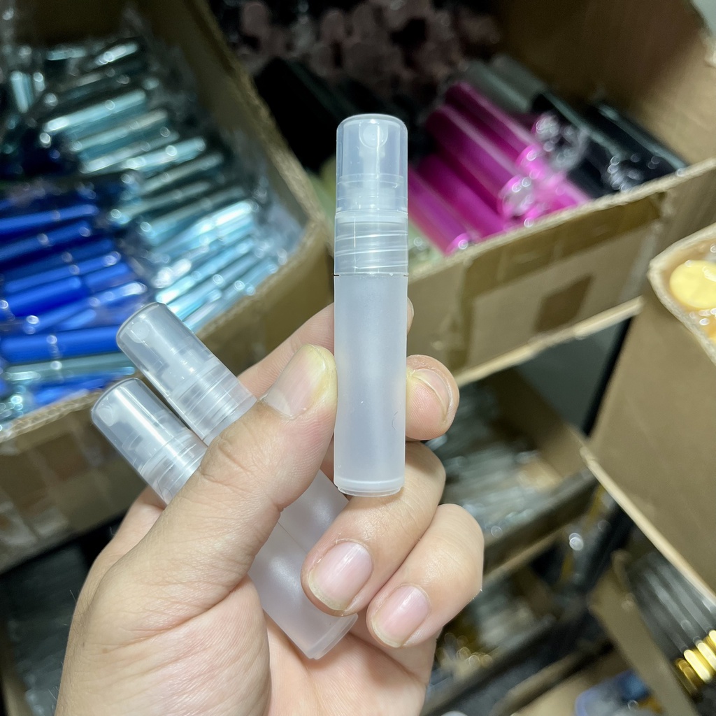 Ống,Chai đựng Nước Hoa Nhựa Đục Dạng Phun Sương Dung Tích