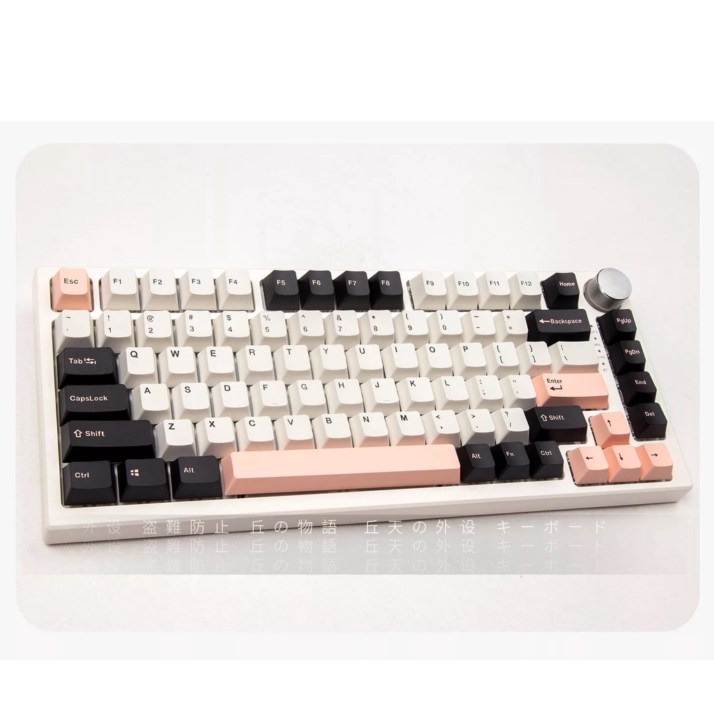 Bộ Keycap CGMK OLIVIA PBT Double Shot OEM Profile 129 nút gắn được cho layout 68,84,75,96...