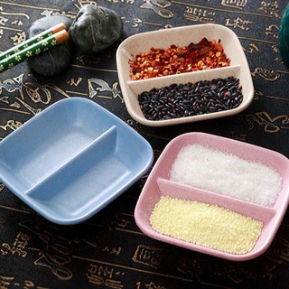 chén bát chấm gia vị 2 ngăn