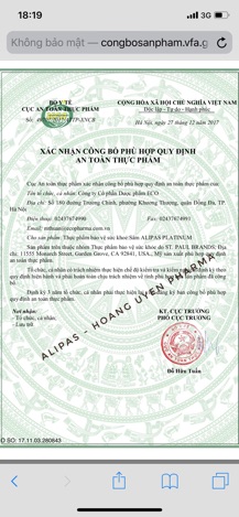 Sâm Alipas Platinum - Chai 30 viên