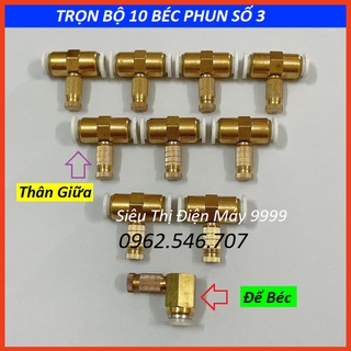 Combo 10 béc phun sương làm mát bằng đồng số 3